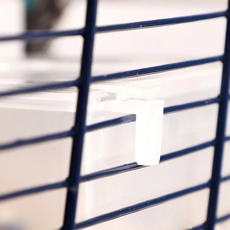 Transparent Spill-Proof Bird Feeder & Water Dispenser