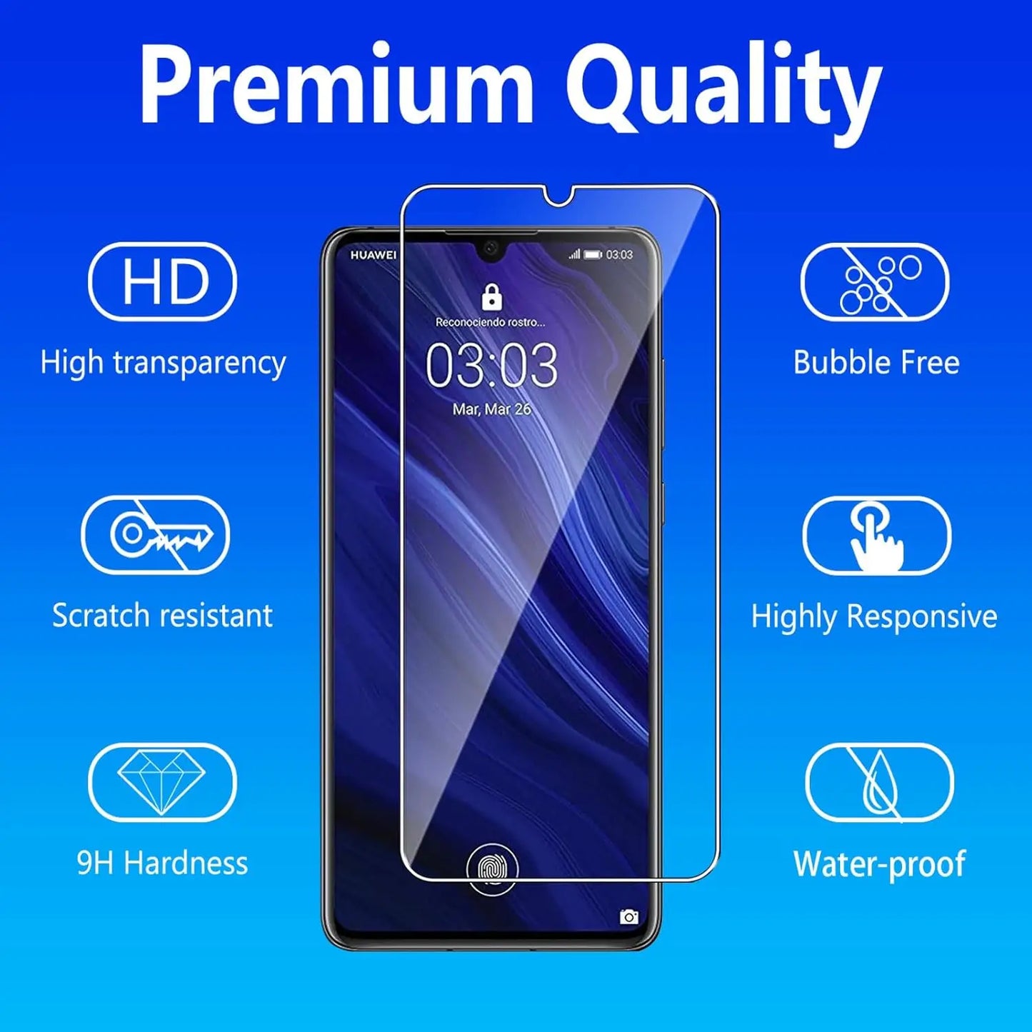 Tempered Glass Screen Protector for Huawei P30