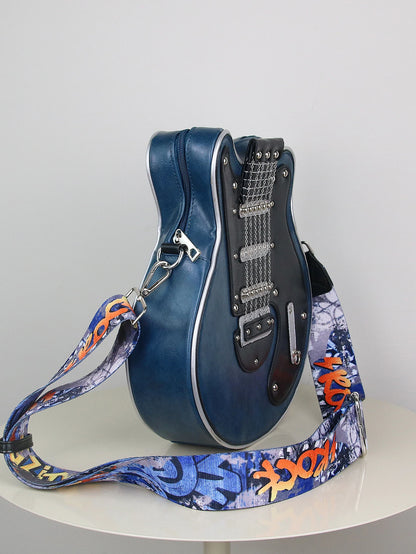 Guitar Shape Crossbody Shoulder Bag