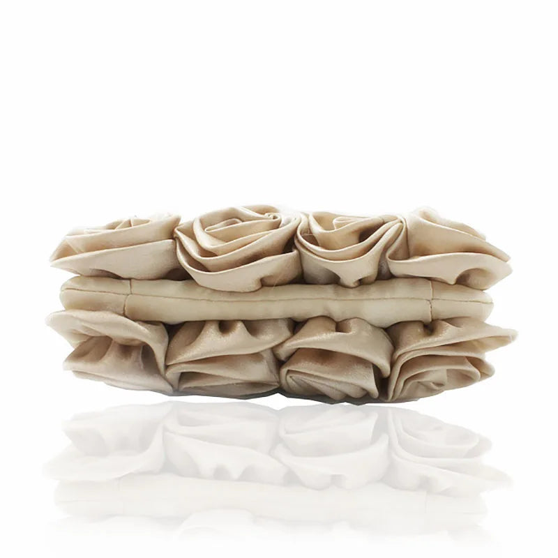 Rose Flower Evening Clutch Bag