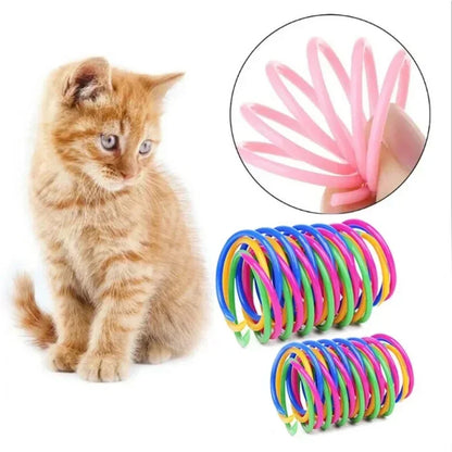 Colorful Cat Spring Toys