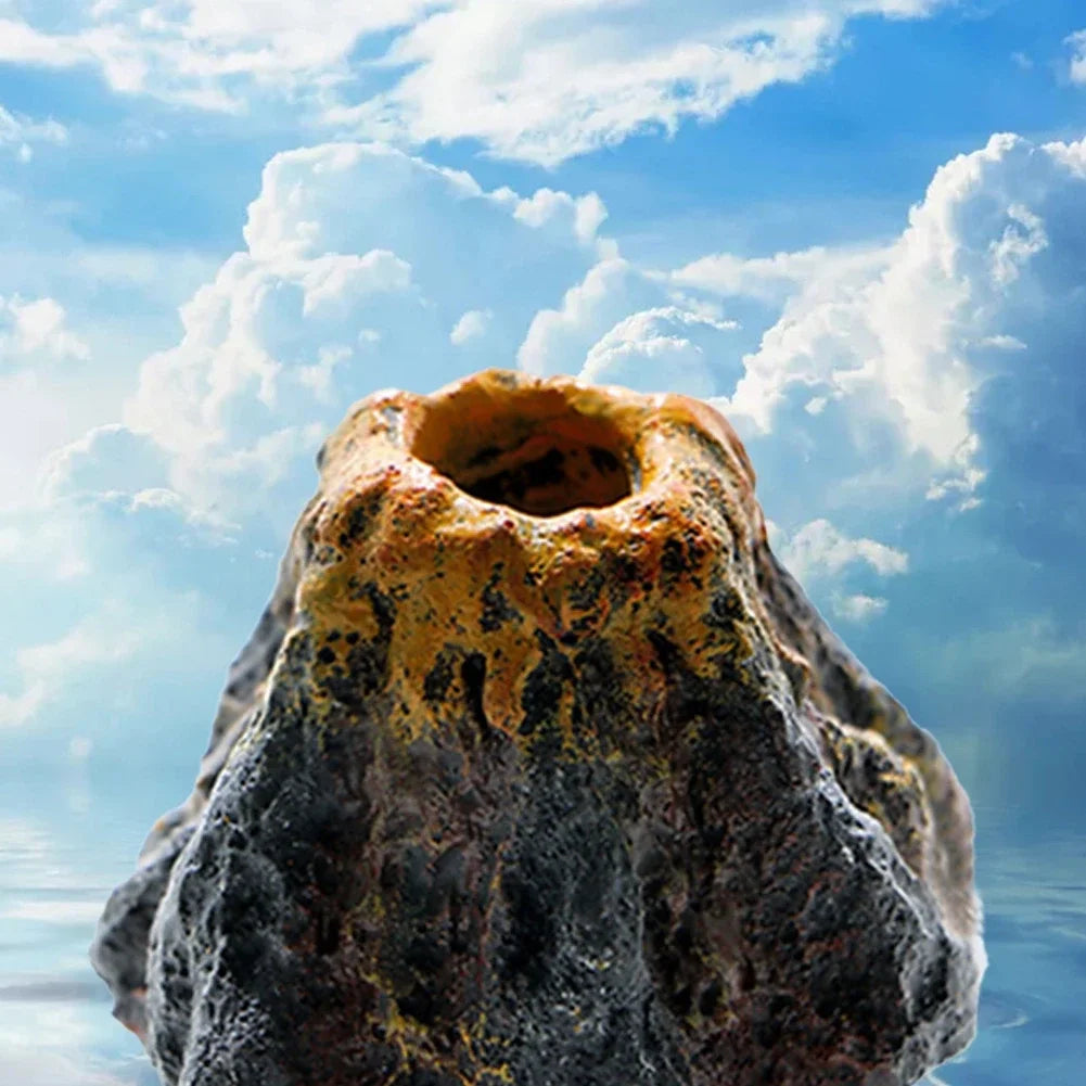 Aquarium Volcano Bubble Stone Ornament