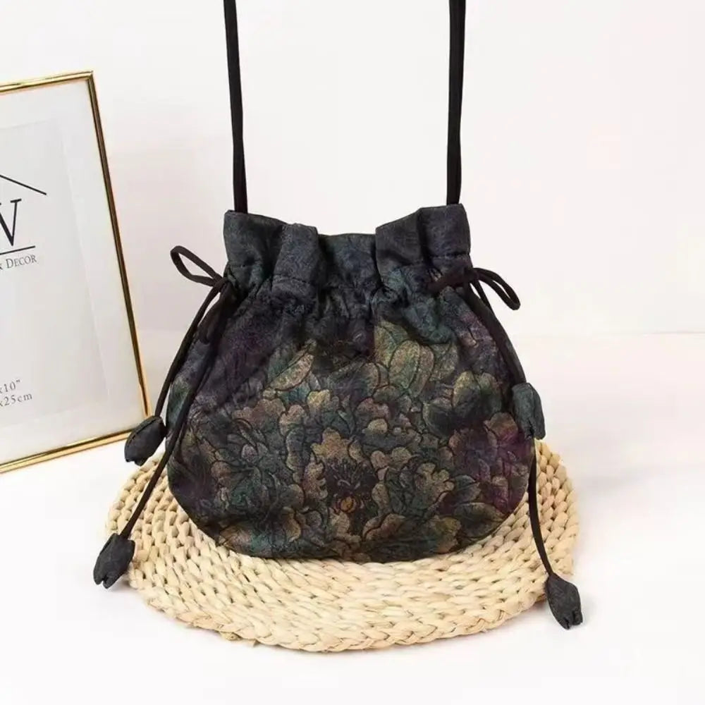 Silk Material Retro Handbags