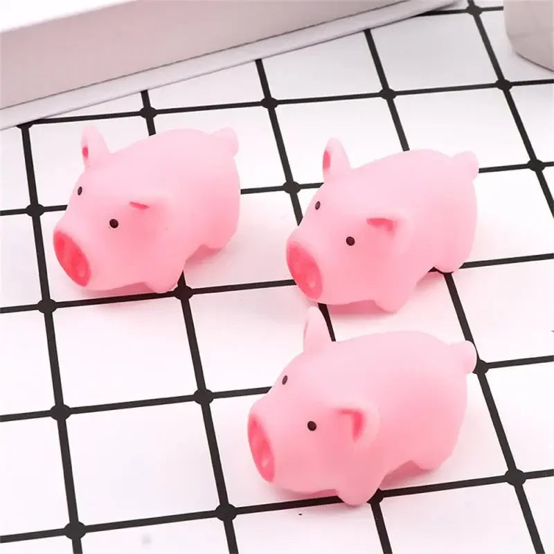 Mini Squeaky Pig Dog Toy Set