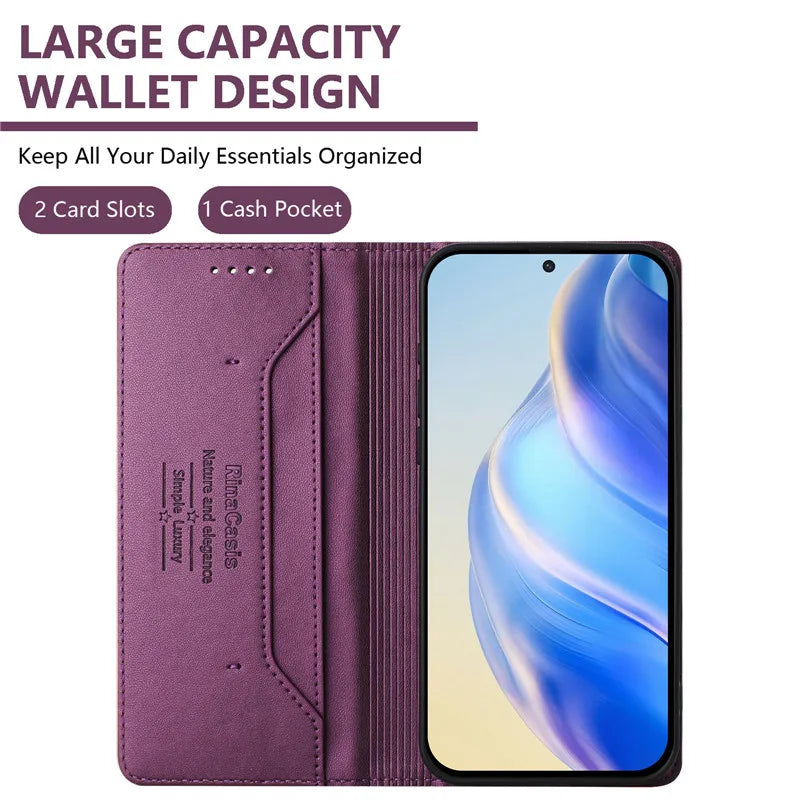 Luxury Wallet Flip Case for Vivo Smartphones