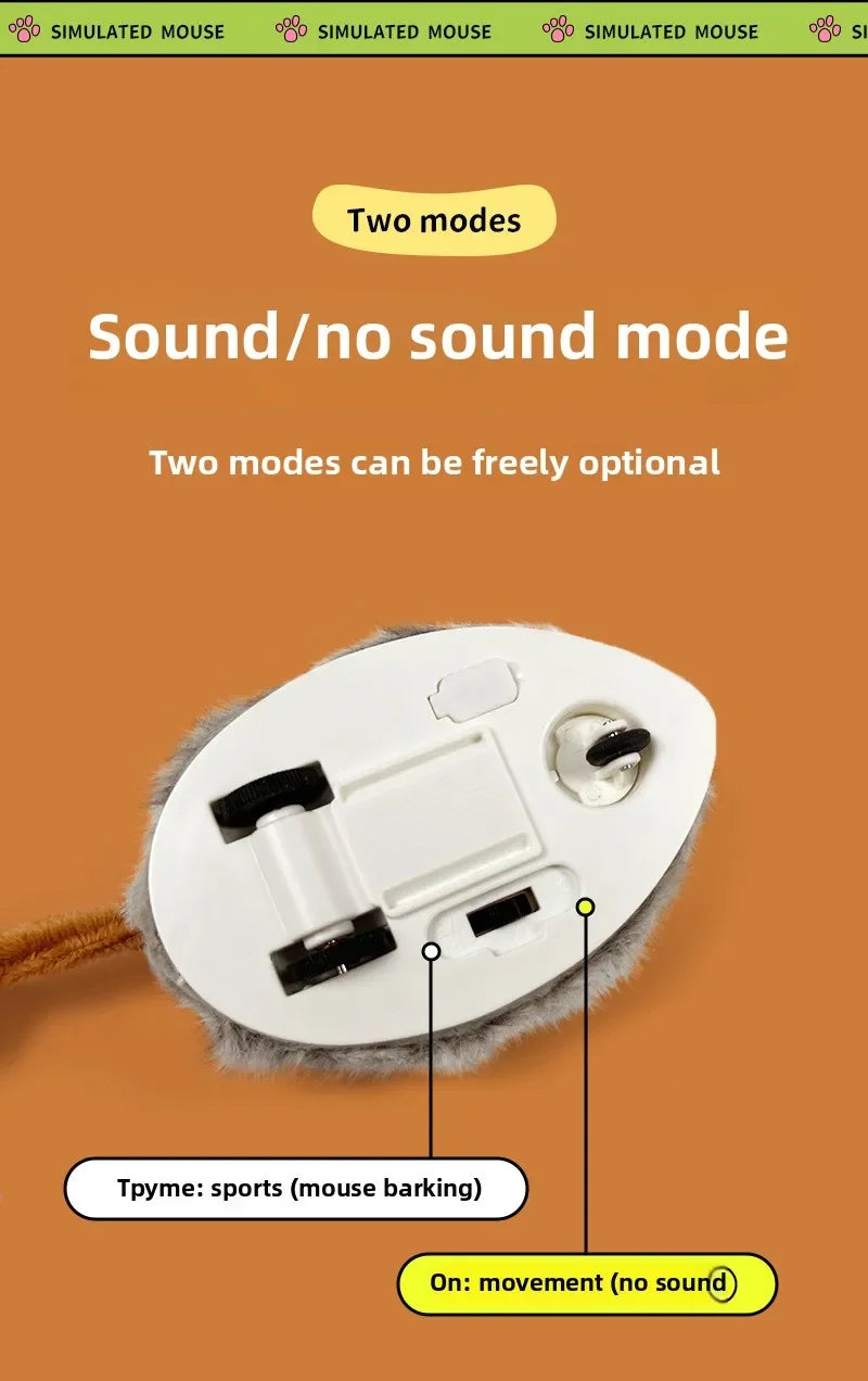 Interactive Moving Mouse Cat Toy
