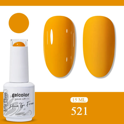 Arte Clavo Orange Gel Nail Polish