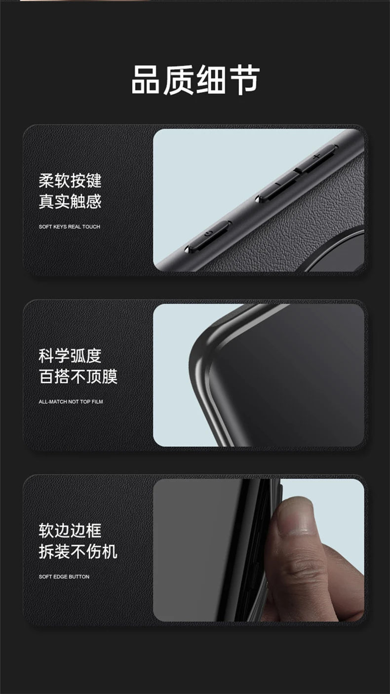 Luxury PU Leather Phone Case for Realme 14 Pro Series