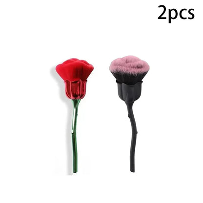 Rose-Shaped Nail Dust Cleaning Brush