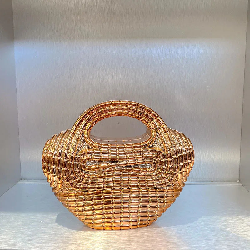 Crystal Beaded Heart Evening Bag