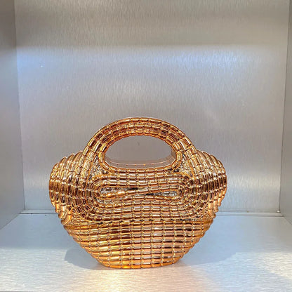 Crystal Beaded Heart Evening Bag