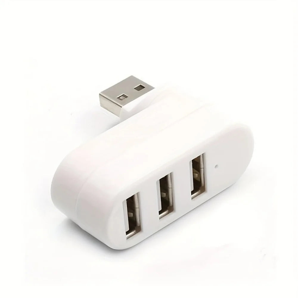 Compact 180° Rotating USB 3.0 Splitter for Laptops & PCs