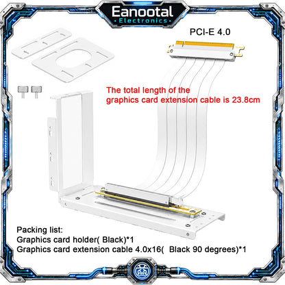 Vertical GPU Mount Bracket with PCIe x16 Riser Cable