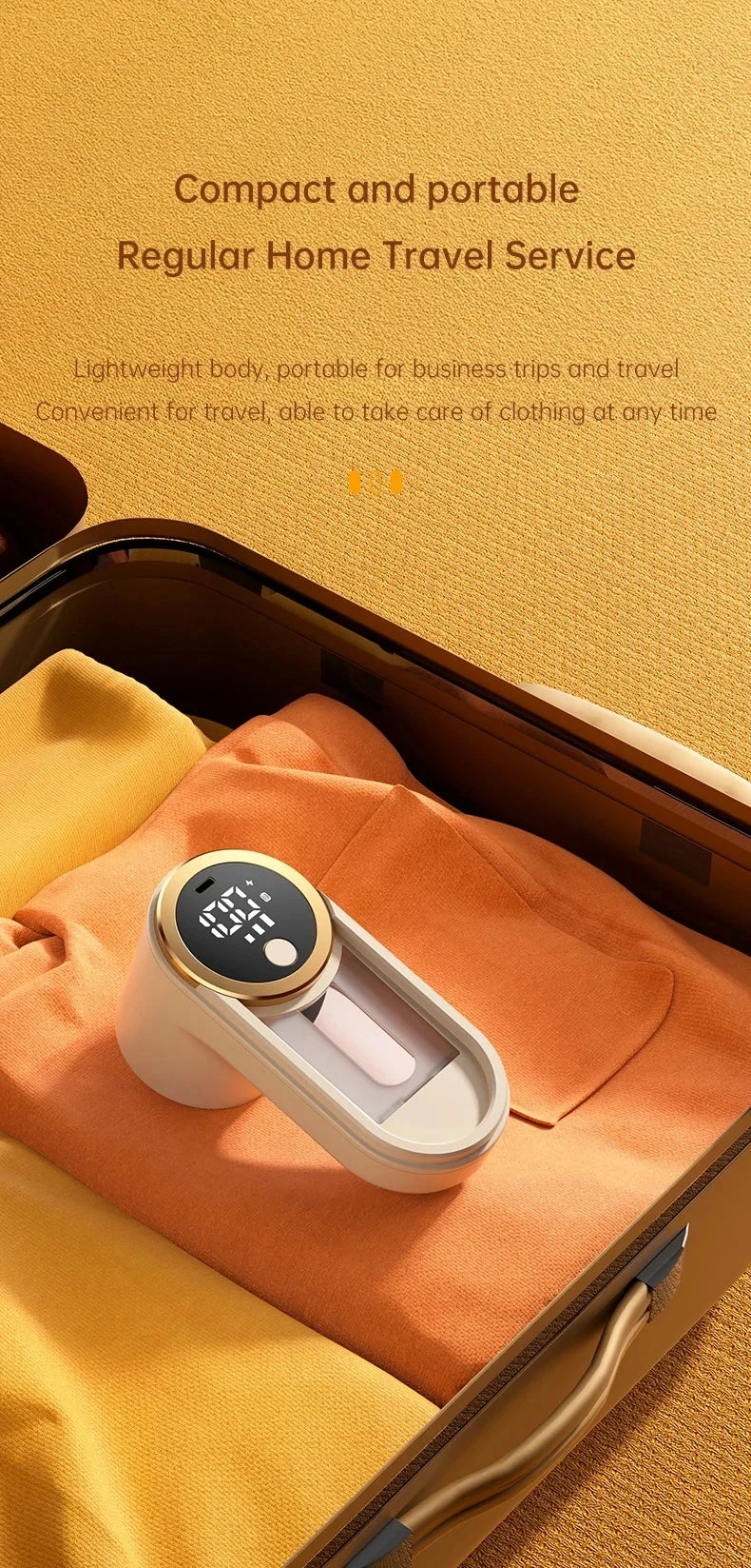 Portable Lint Remover with LED Display