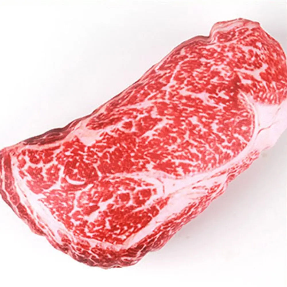Squeaky Steak Dog Chew Toy