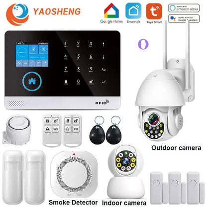 Wireless Security System with Sensors & App Control