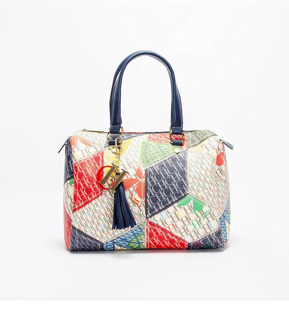 Floral Print Large Capacity Tote Handbag