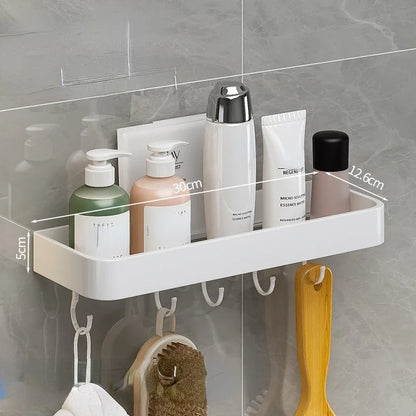 Aluminum Bathroom Storage Shelf