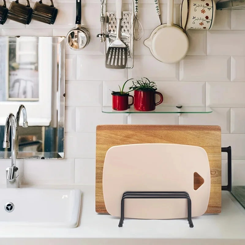 Kitchen Cutting Board Storage Rack