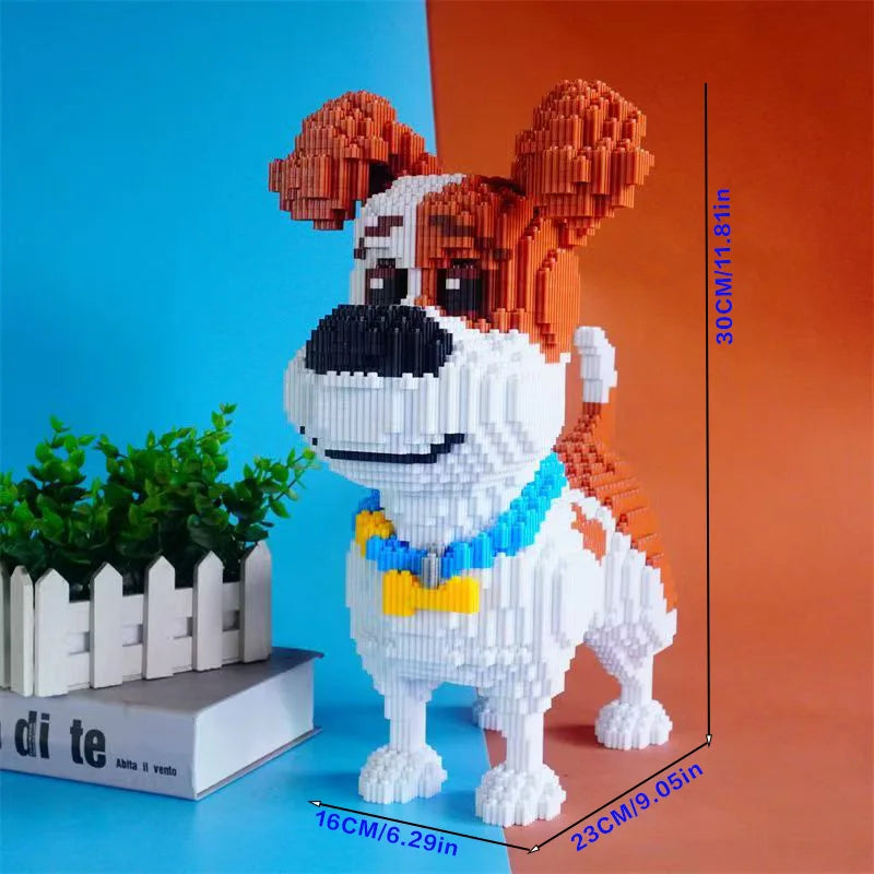 Micro Dog Building Block Model Kit