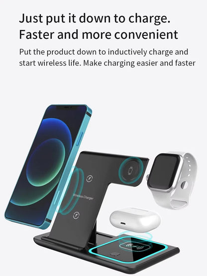 3-in-1 Foldable Wireless Charging Station