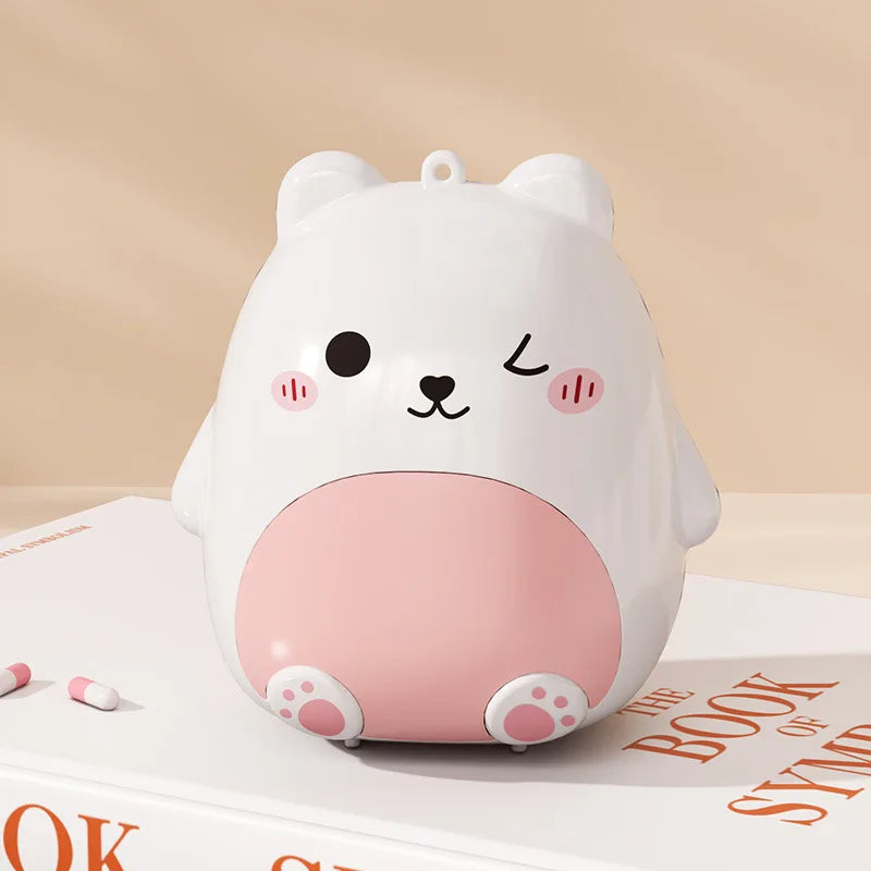Mini Bear Travel Jewelry & Pill Organizer Box
