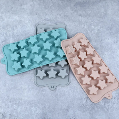 Silicone Five-Pointed Star Chocolate & Ice Cube Mold