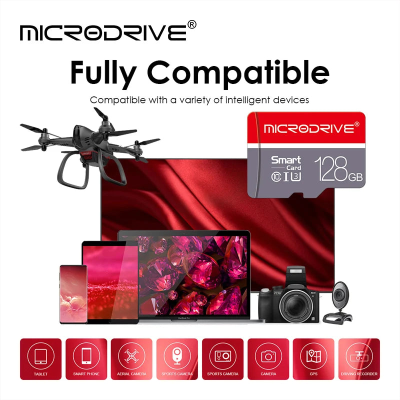 Class 10 High-Speed MicroSD Card with SD Adapter