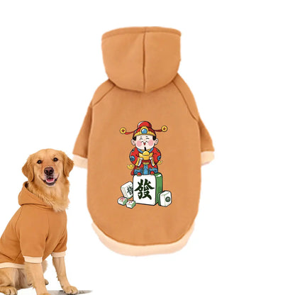 Pet Hooded Sweatshirt for Dogs & Cats
