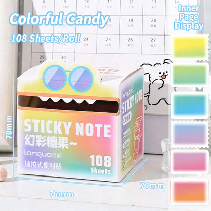 Transparent Pull-Out Sticky Notes Roll