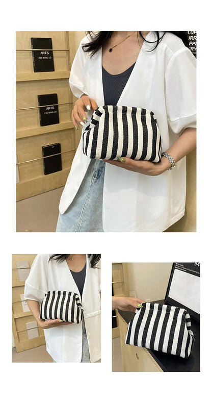Summer Woven Crochet Beach Clutch Handbag