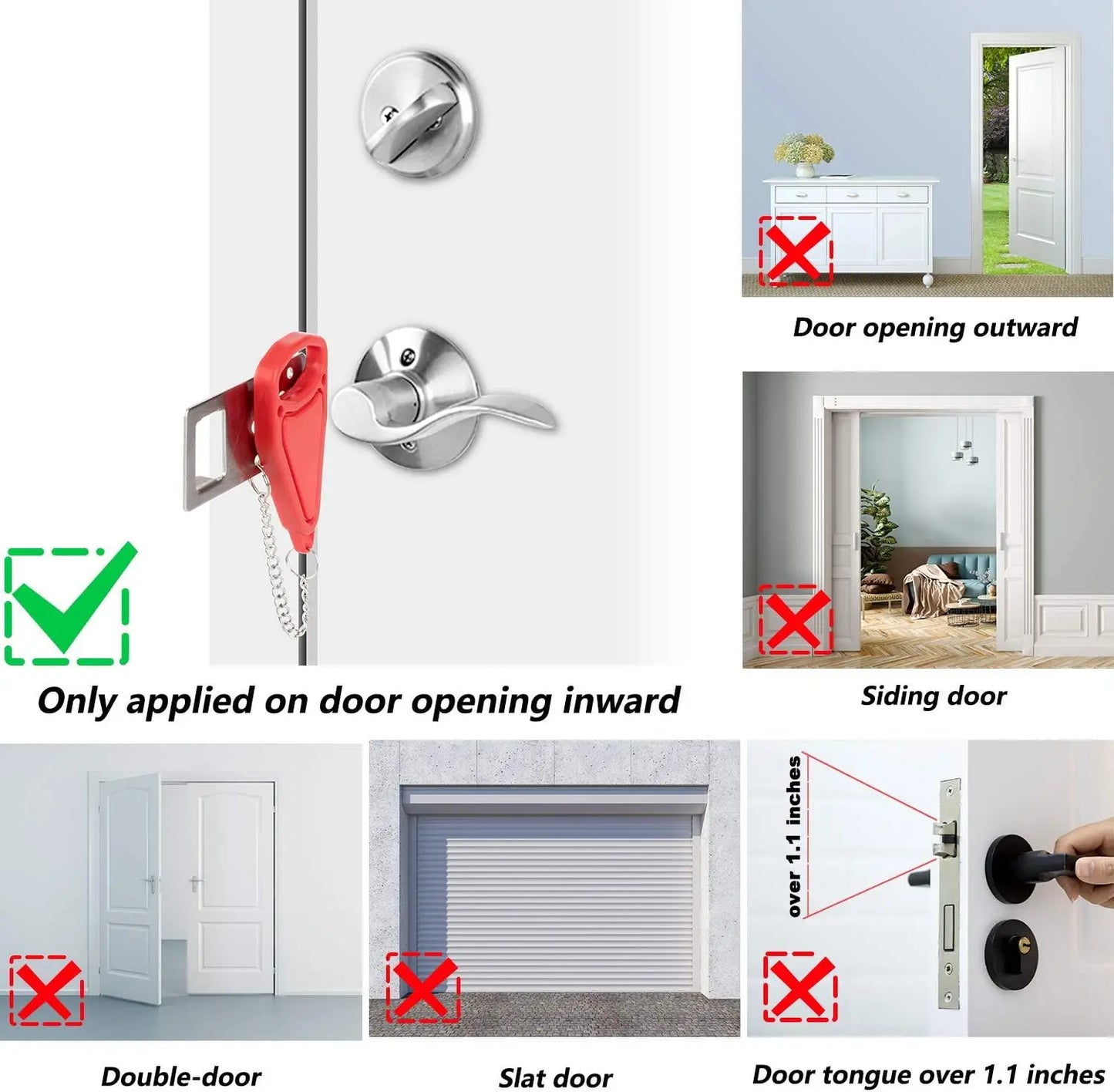 Portable Travel Door Security Lock