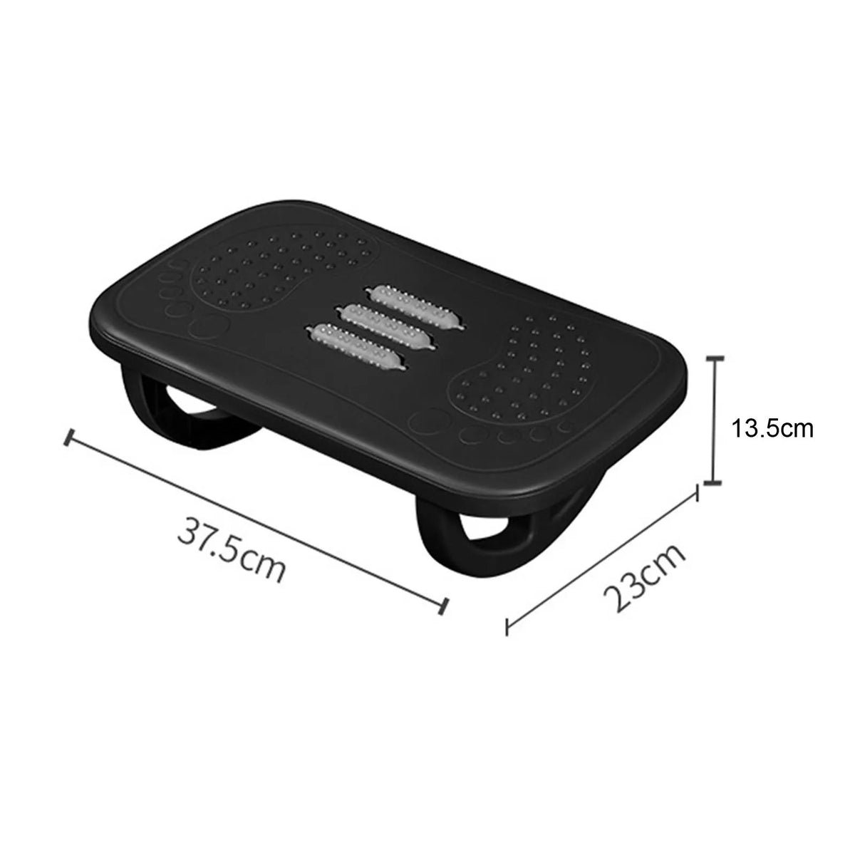 Rocking Footrest with Foot Massage Rollers for Desk