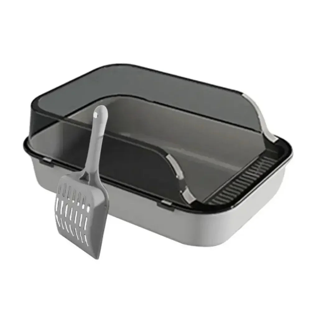 Open Top Cat Litter Box with Scoop