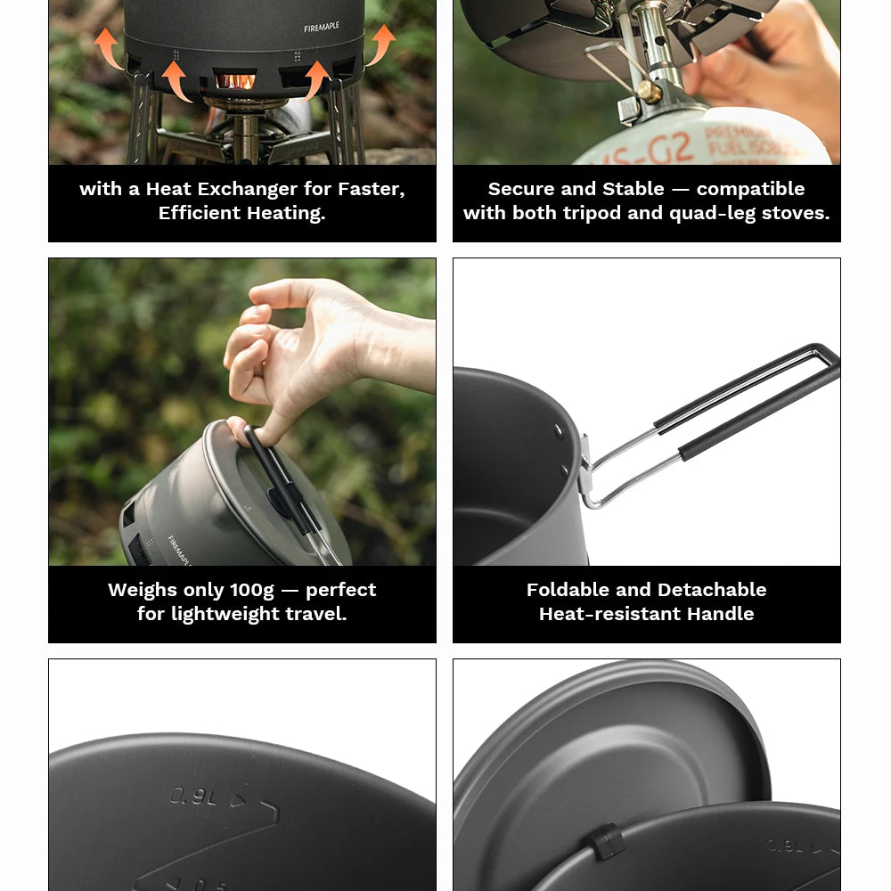 Fire-Maple Petrel Ultralight Camping Pot 800ml