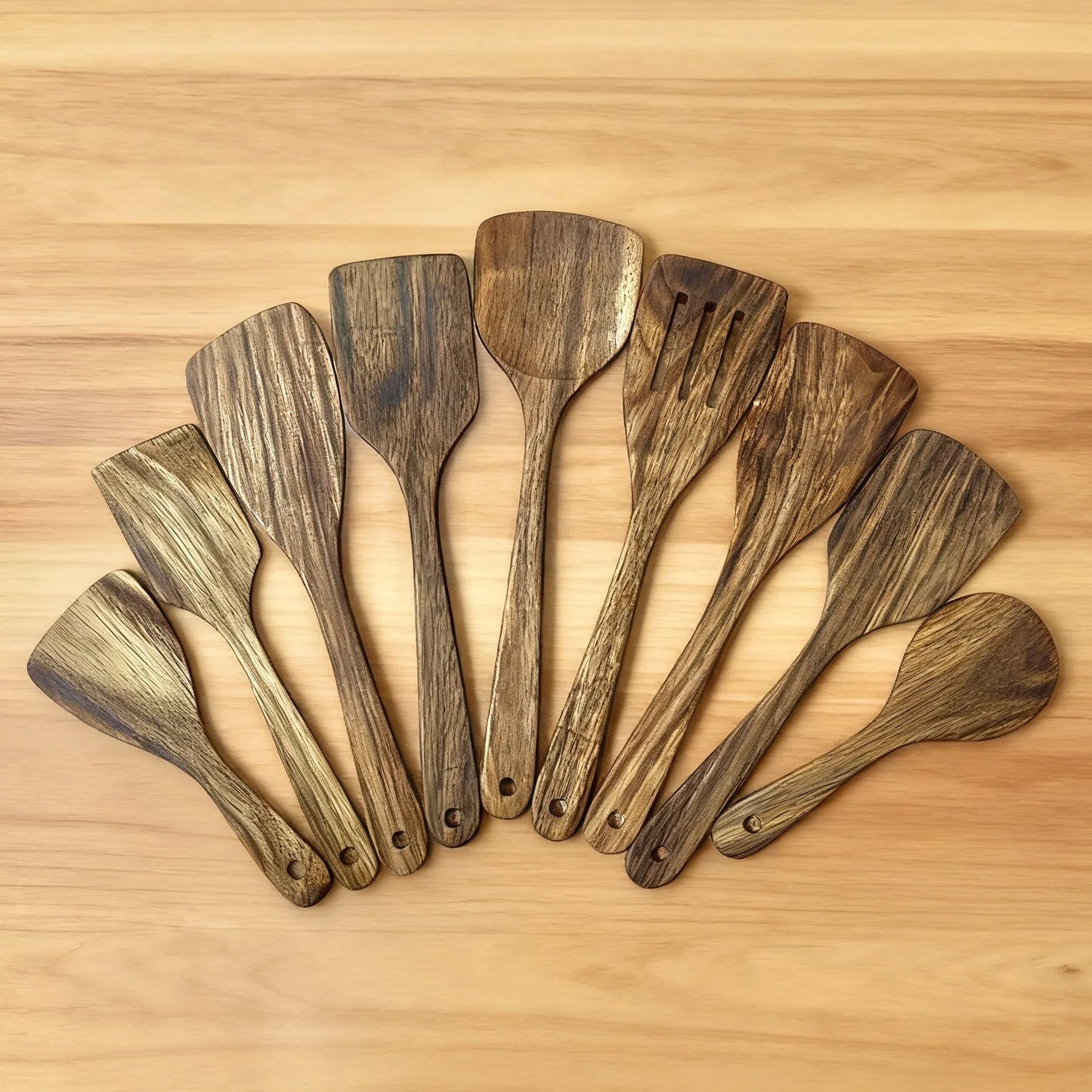 Wooden Cooking Spatula Set
