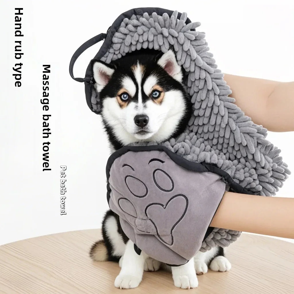 Super Absorbent Pet Bath Towel for Dogs & Cats