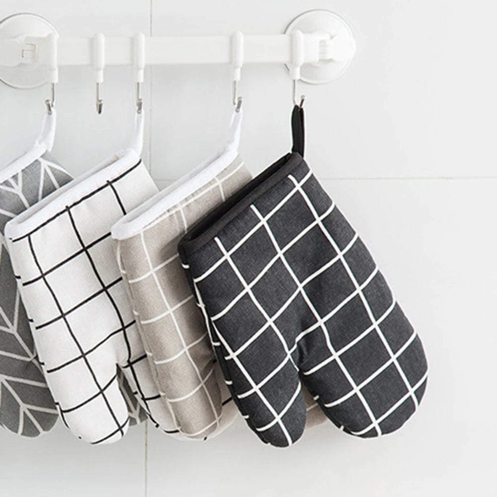 Insulated Kitchen Oven Mitts for Baking, Grilling & Cooking
