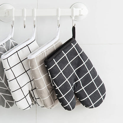Insulated Kitchen Oven Mitts for Baking, Grilling & Cooking