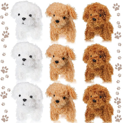 Teddy Dog Plush Keychain Toy Set