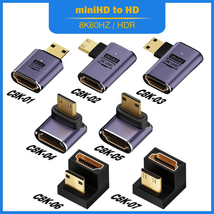 HDMI 2.1 Mini & Micro HDMI to HDMI Adapter