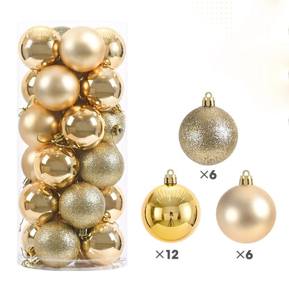 24-Piece Christmas Bauble Ornament Set