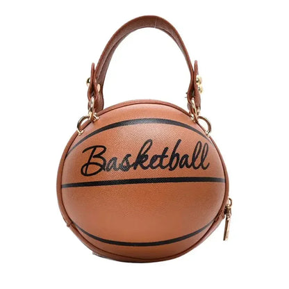 Basketball Round Crossbody Shoulder Bag