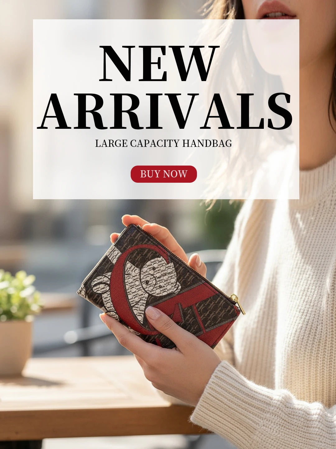 Luxury PU Leather Women’s Wallet with Artistic Print