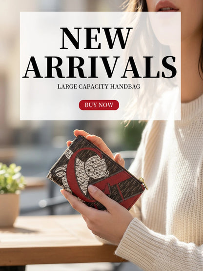 Luxury PU Leather Women’s Wallet with Artistic Print