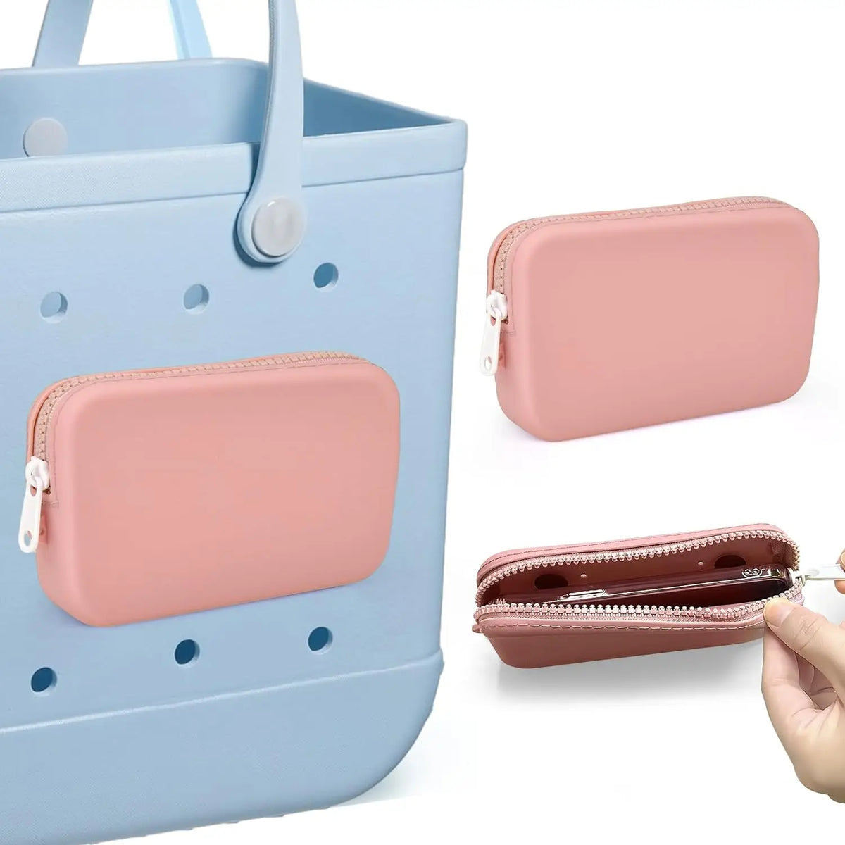 Silicone Beach Bag Phone Holder