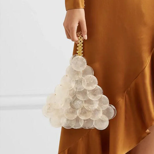 Luxury Beaded Shell Evening Handbag