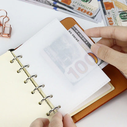 A6 & A7 Loose Leaf Binder Dividers with Cash Envelopes