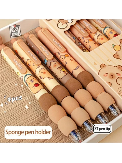 Capybara Erasable Gel Pen Set