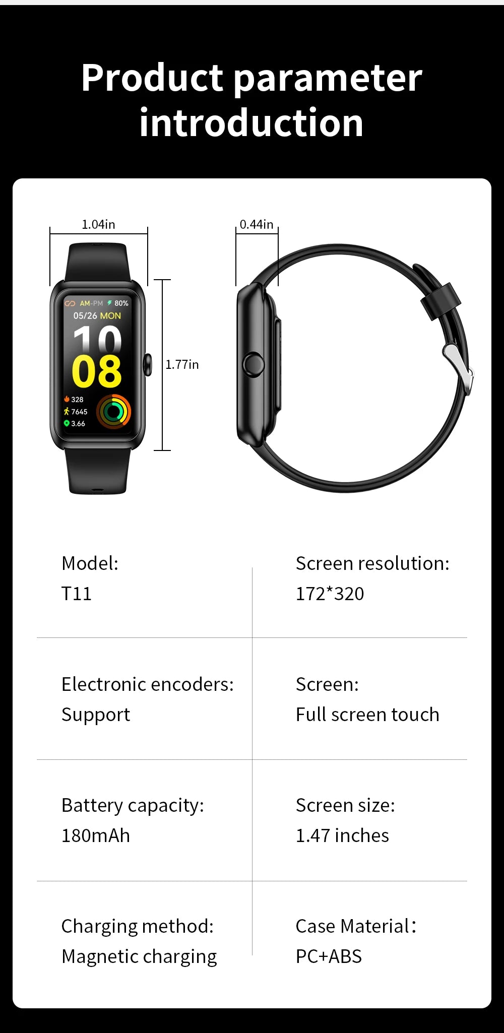 Bluetooth Health & Sports Smartwatch with Custom Dial